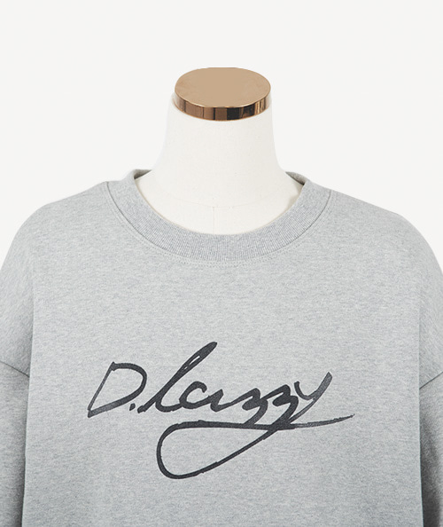[D.Lazzy] 기모 맨투맨 여성 티셔츠 DLZD3TS4401