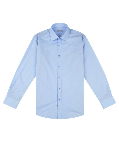 [피에르가르뎅] 블루 평직 기본 노말핏 셔츠 PJDS1937 - 던필드몰_DawnFieldMall