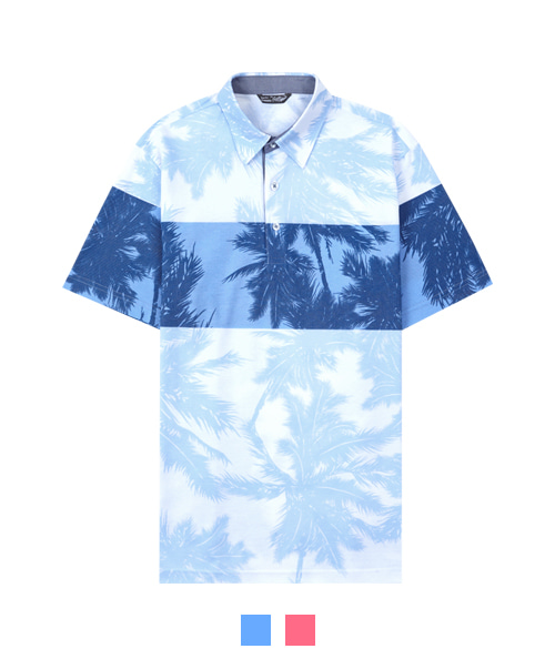 [크로커다일] 하와이안 야자수 티셔츠 CDAA5TS2411 - 던필드몰_DawnFieldMall